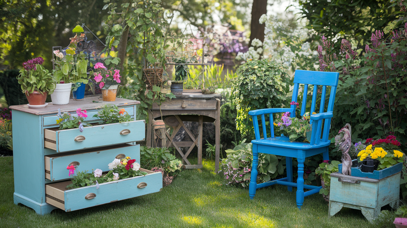 Creative Uses for Old Furniture in the Garden