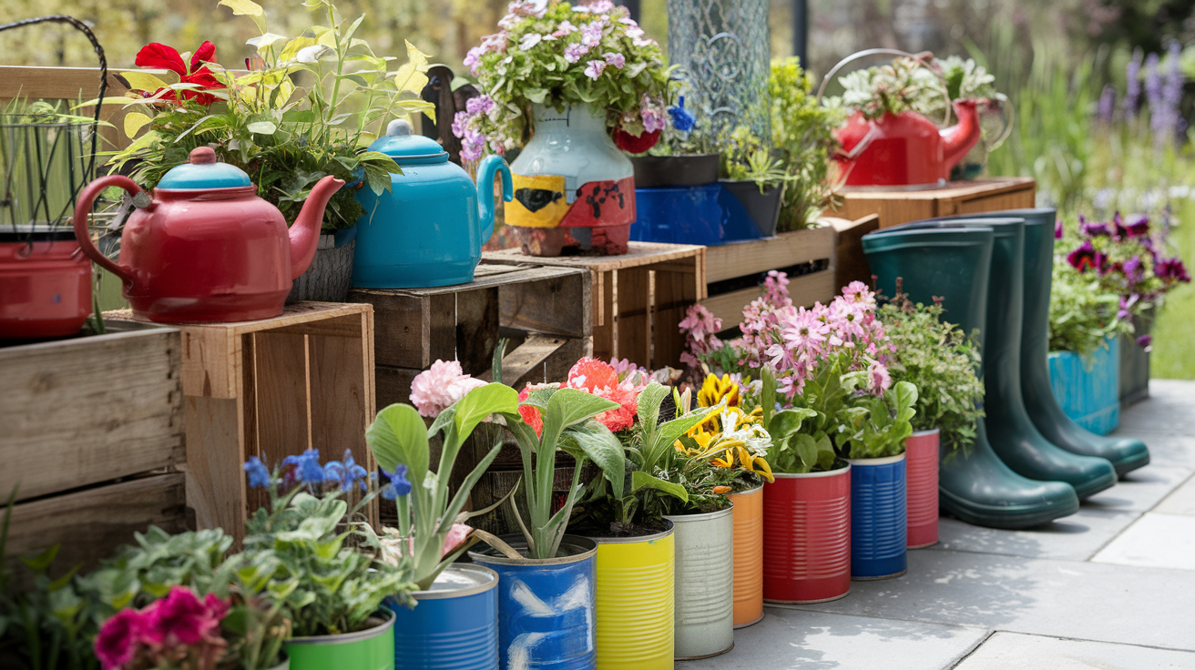 Repurposing Household Items for Container Gardening